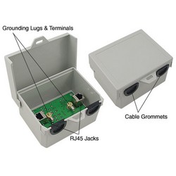 户外10/100/1000 Base-T6类高功率避雷器—RJ45插座的图片