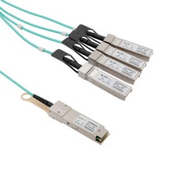 Active Optical Cable Breakout QSFP+ 40Gbps to 4x10G SFP+, 3 meter, MSA Compatible的图片