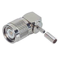 直角型TNC公头连接器，压接型，用于RG174/188/316线缆的图片