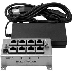 BT-CAT6-P4中跨/供电器套件，带48V直流70W电源的图片