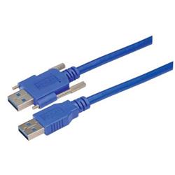 USB 3.0线缆，A型/带翼形螺丝A型，3米的图片