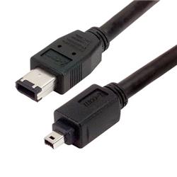 IEEE-1394火线线缆，1型公头-2型公头，3.0m的图片