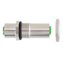 面板安装式屏蔽M12 4针D编码耦合器的图片