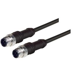 M12 4针D编码公头/公头线缆，2.0m的图片