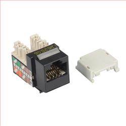 OCC 6类Keystone水晶头母座，110/RJ45，EIA568A/B，黑的图片