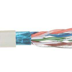 6类,PVC,带有箔屏蔽, 4对绞合,26AWG,1,000 ft/305m 线轴包装包装, 浅灰色的图片
