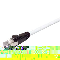 Plenum Rated Shielded Category 6a Cable, RJ45 / RJ45, 23AWG Solid, White, 20.0ft的图片