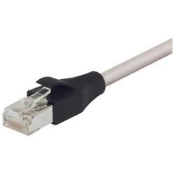 双屏蔽低烟无卤26AWG多股6类RJ45/RJ45跳线，灰，3英尺（0.9米）的图片