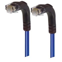 6类直角型RJ45以太网跳线，直角下出线/直角下出线，蓝，10英尺（3米）的图片