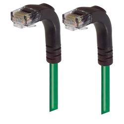 6类直角型RJ45以太网跳线，直角下出线/直角下出线，绿，1英尺（0.3米）的图片