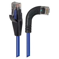 6类直角型RJ45以太网跳线，直通/直角右出线，蓝，10英尺（3米）的图片