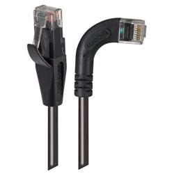 6类直角型RJ45以太网跳线，直通/直角右出线，黑，5英尺（1.5米）的图片