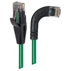 6类直角型RJ45以太网跳线，直通/直角右出线，绿，1英尺（0.3米）的图片
