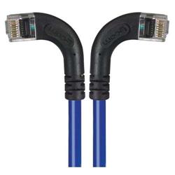 6类直角型RJ45以太网跳线，直角左出线/直角右出线，蓝，1英尺（0.3米）的图片
