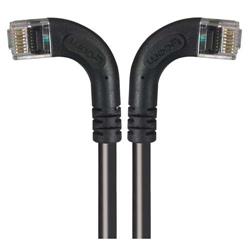 6类直角型RJ45以太网跳线，直角左出线/直角右出线，黑，30英尺（9.1米）的图片