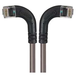 6类直角型RJ45以太网跳线，直角左出线/直角右出线，灰，1英尺（0.3米）的图片