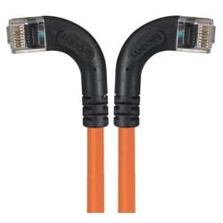 6类直角型RJ45以太网跳线，直角左出线/直角右出线，橙，5英尺（1.5米）的图片