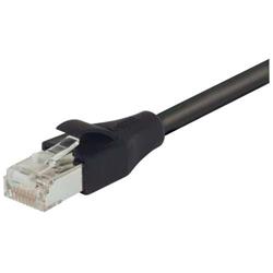 屏蔽6类线缆，RJ45/RJ45，PVC护套，黑，7英尺（2.1米）的图片