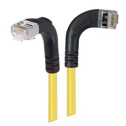 屏蔽6类直角型跳线，直角右出线/直角下出线，黄，5英尺（1.5米）的图片