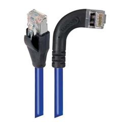 屏蔽6类直角型跳线，直通/直角右出线，蓝，15英尺（4.6米）的图片