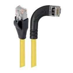 屏蔽6类直角型跳线，直通/直角右出线，黄，3英尺（0.9米）的图片
