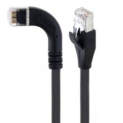 Braid Shielded Category 5e High Flex Right Angle Ethernet Cable, Straight/Right Angle Left, 3.0m的图片