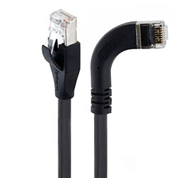 Braid Shielded Category 5e High Flex Right Angle Ethernet Cable, Straight/Right Angle Right, 0.5m的图片