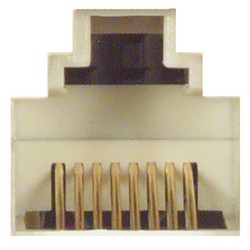 超5类屏蔽式网络延长线缆，带安装法兰，5.0ft/1.5m的图片
