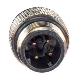 超5类M12 4针D编码SF/UTP工业级线缆，M12公头/M12母头，5米的图片