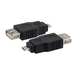 USB 2.0 Micro-B公头/USB A型母头适配器的图片