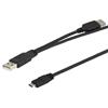 USB 2.0 A型/Micro-B Y型分支线缆的图片