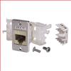 超5类免工具Keystone插座，RJ45 EIA568A/B，带安装法兰套件，乳白色的图片