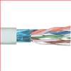 超5类, PVC,带有箔屏蔽, 4对绞合,26AWG,1,000 ft/305m 线轴包装包装,白色的图片
