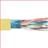 6类,PVC,带有箔屏蔽, 4对绞合,26AWG,1,000 ft/305m 线轴包装包装, 黄色的图片