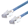 Category 5e Slim Aerospace Ethernet Cable High-Temp Double Shielded FEP Blue RJ45, 25.0ft的图片