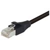 双屏蔽低烟无卤26AWG多股6类RJ45/RJ45跳线，黑，5英尺（1.5米）的图片