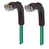 6类直角型RJ45以太网跳线，直角下出线/直角下出线，绿，1英尺（0.3米）的图片