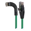 6类直角型RJ45以太网跳线，直通/直角左出线，绿，30英尺（9.1米）的图片
