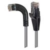 6类直角型RJ45以太网跳线，直通/直角左出线，灰，1英尺（0.3米）的图片