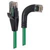 6类直角型RJ45以太网跳线，直通/直角右出线，绿，15英尺（4.6米）的图片