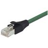 超5类屏蔽EIA568标准跳线，RJ45/RJ45，绿，80英尺（24.4米）的图片