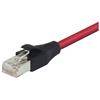 超5类屏蔽EIA568标准跳线，RJ45/RJ45，红，60英尺（18.3米）的图片