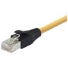 超5类屏蔽EIA568标准跳线，RJ45/RJ45，黄，3英尺（0.9米）的图片