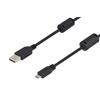 USB 2.0线缆，A型公头/Micro-B公头，带磁环，3米的图片